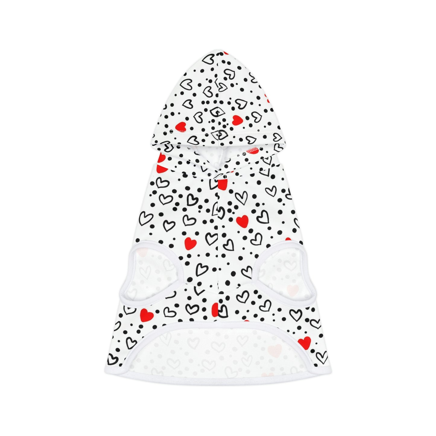 Dog Hoodie Sweater, Lovely Hearts - Comfortable Dog Clothes