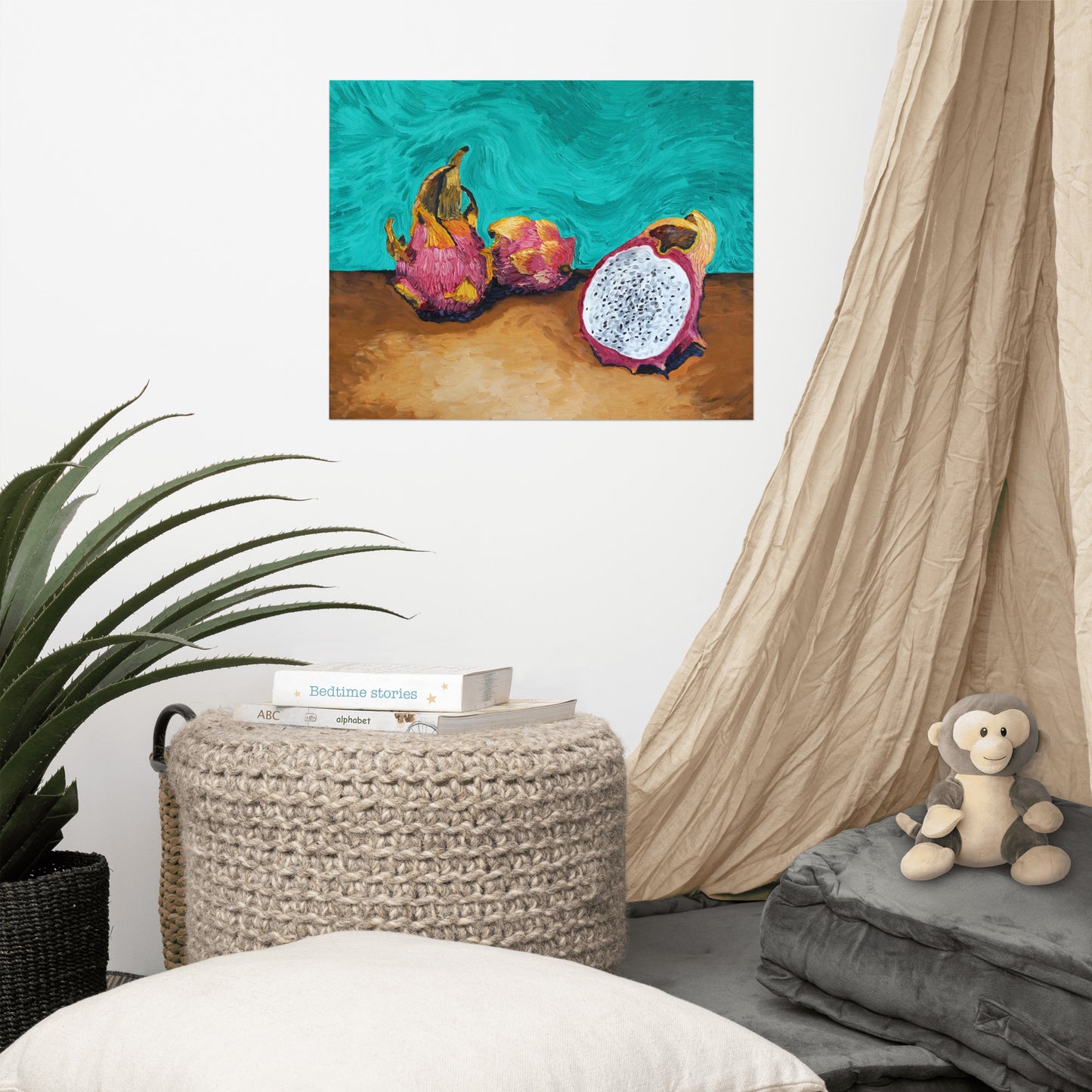 Dragonfruit Painting Poster Print