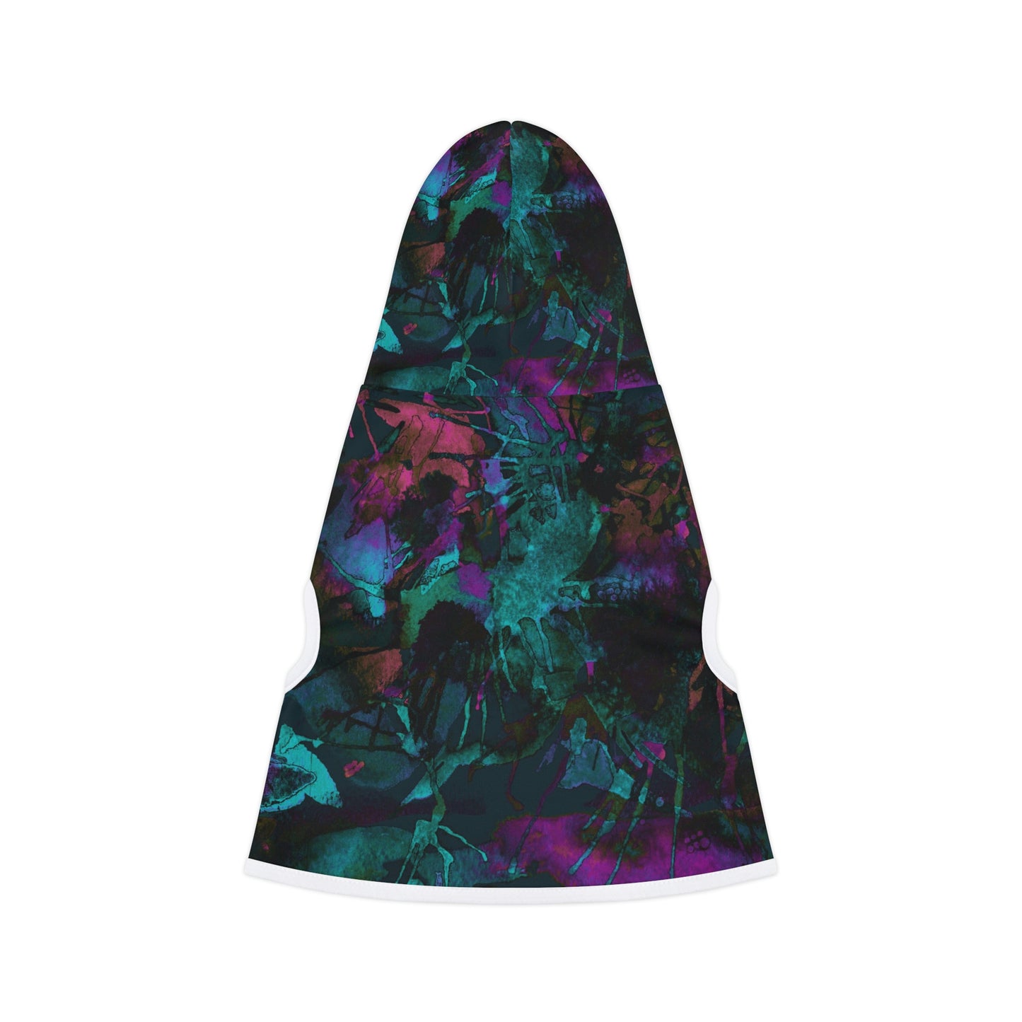 Dog Hoodie Sweater, Tie Dye Green - Comfortable Dog Clothes
