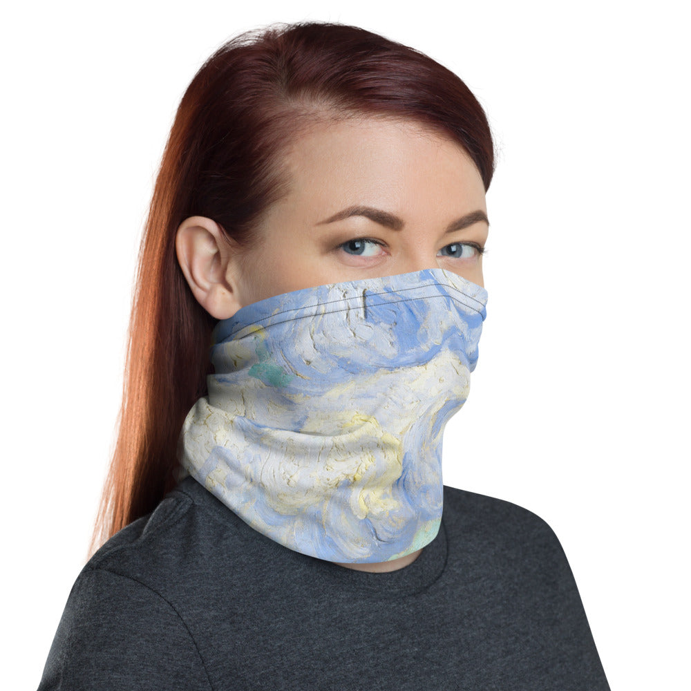 Wheat Field with Cypresses Van Gogh Neck Gaiter