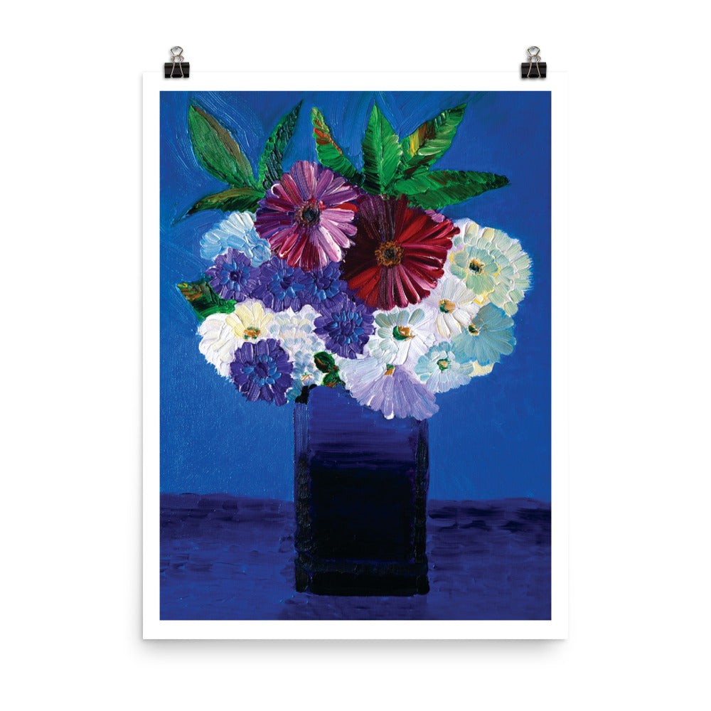 MCG Bouquet With Red Flowers Framed Art Print