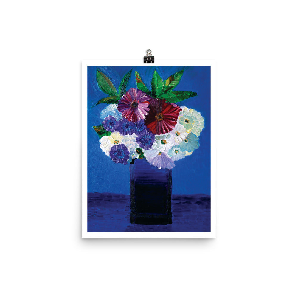 MCG Bouquet With Red Flowers Framed Art Print
