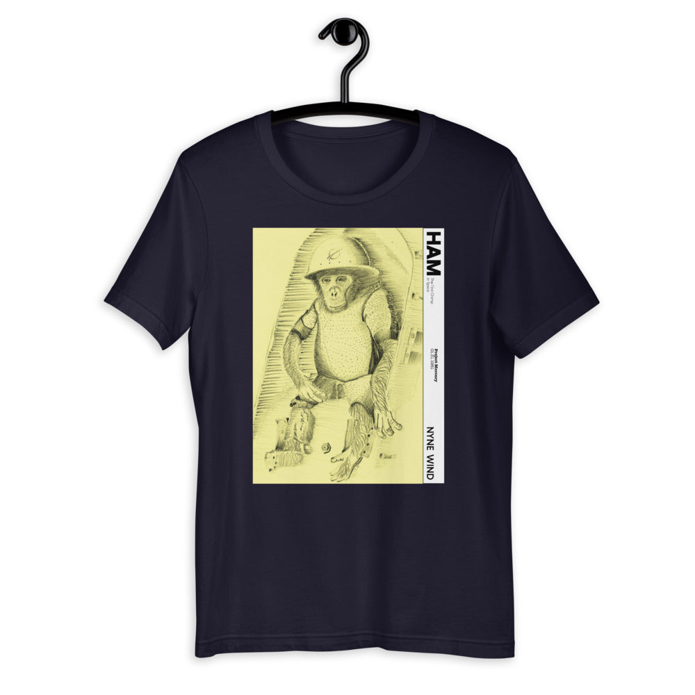 Ham the First Chimp in Space Short-Sleeve Unisex T-Shirt