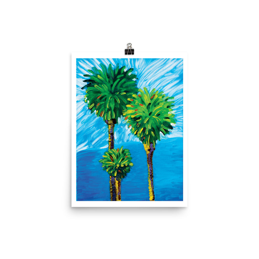 L.A. Palm Trees Framed Art Print