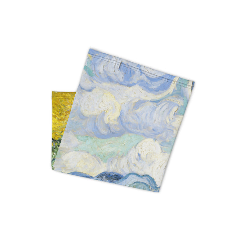 Wheat Field with Cypresses Van Gogh Neck Gaiter