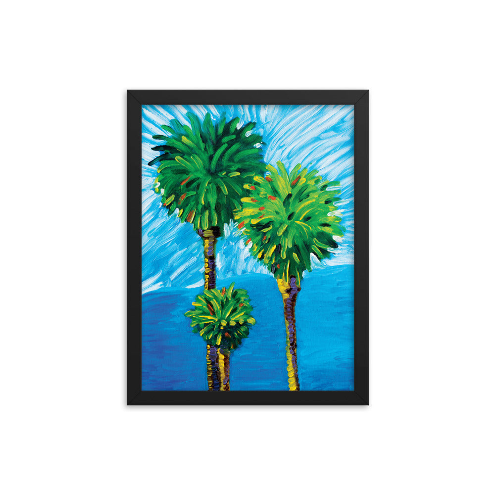 L.A. Palm Trees Framed Art Print