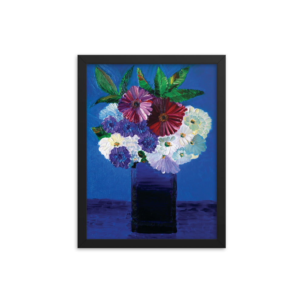 MCG Bouquet With Red Flowers Framed Art Print
