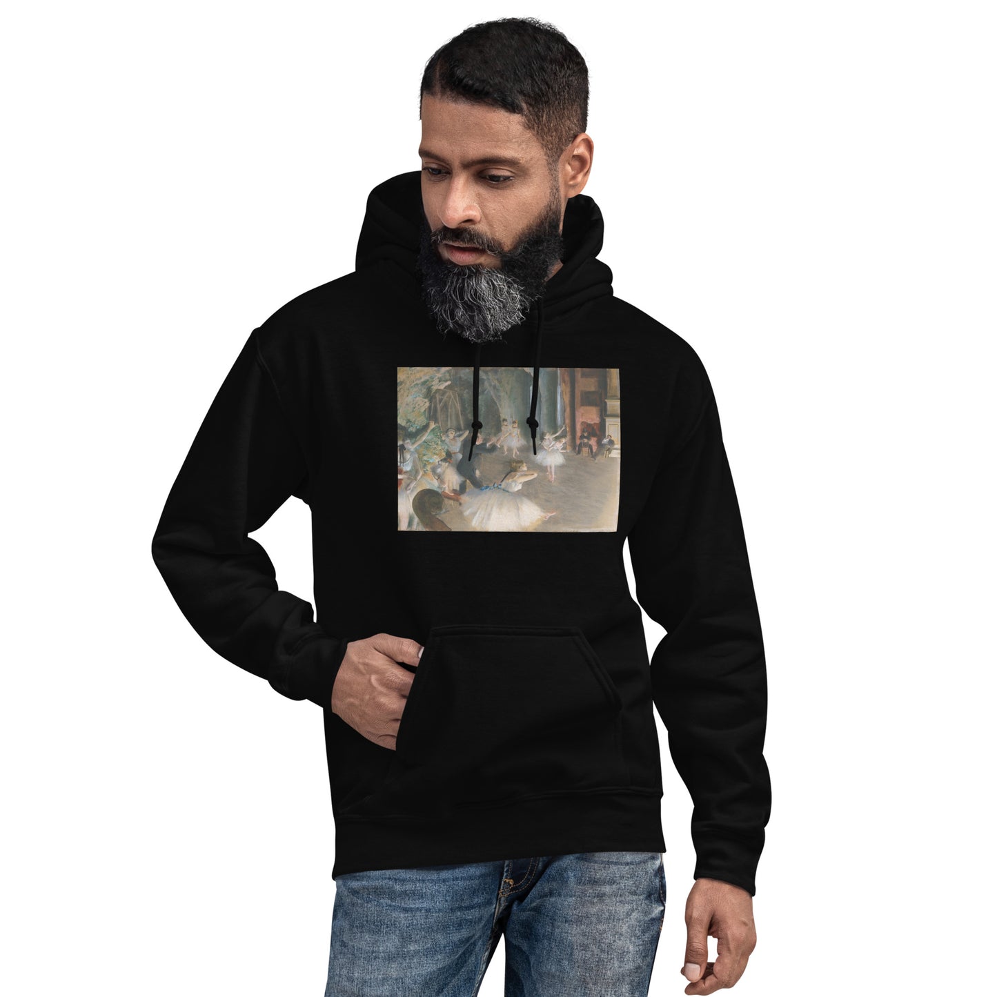 The Rehearsal Onstage by Edgar Degas Hoodie