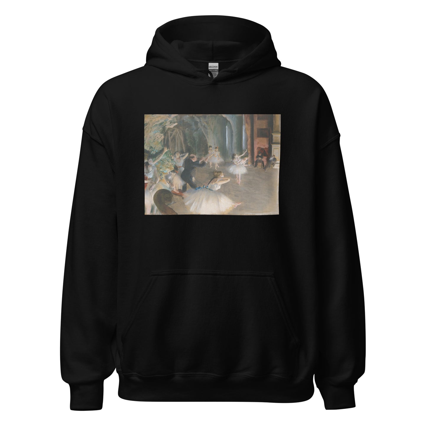 The Rehearsal Onstage by Edgar Degas Hoodie