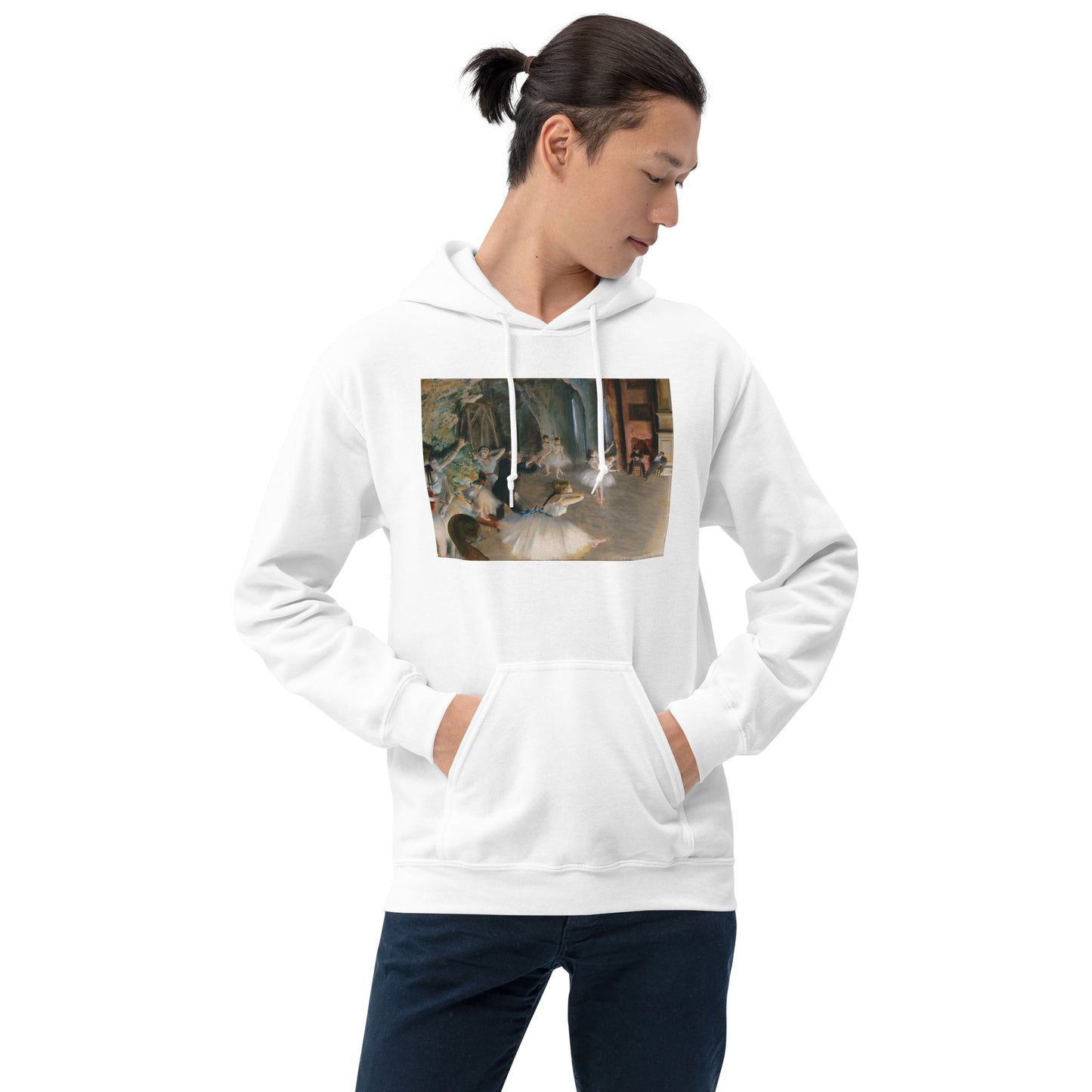 The Rehearsal Onstage by Edgar Degas Hoodie