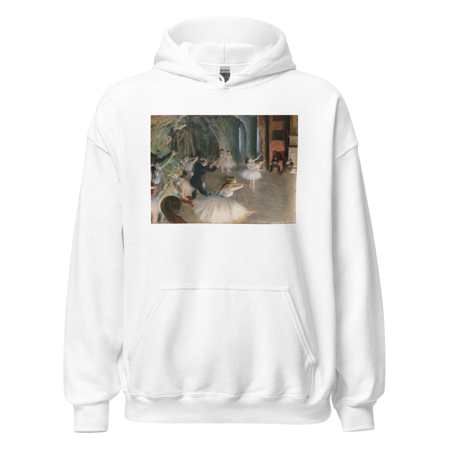The Rehearsal Onstage by Edgar Degas Hoodie