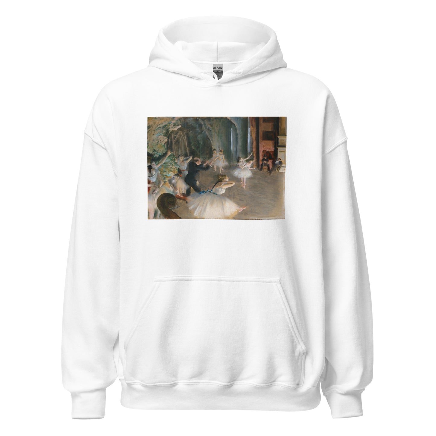 The Rehearsal Onstage by Edgar Degas Hoodie