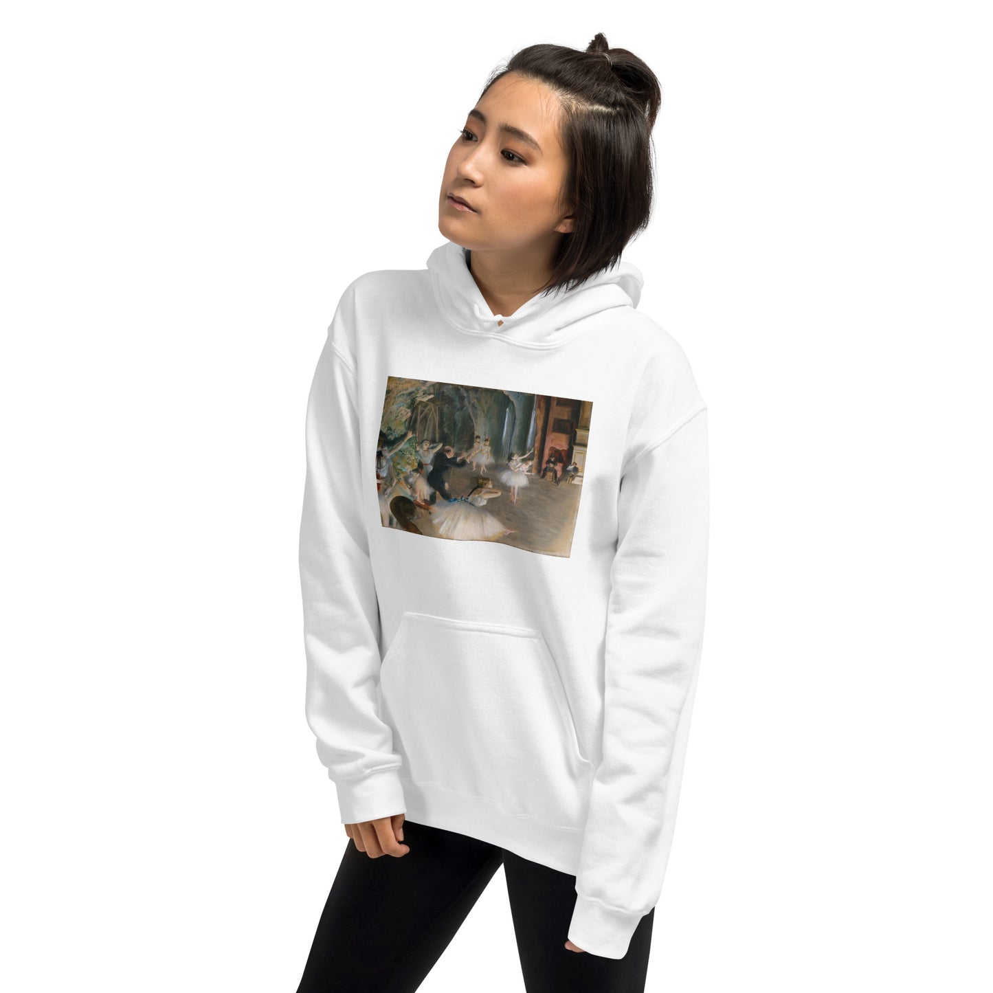 The Rehearsal Onstage by Edgar Degas Hoodie