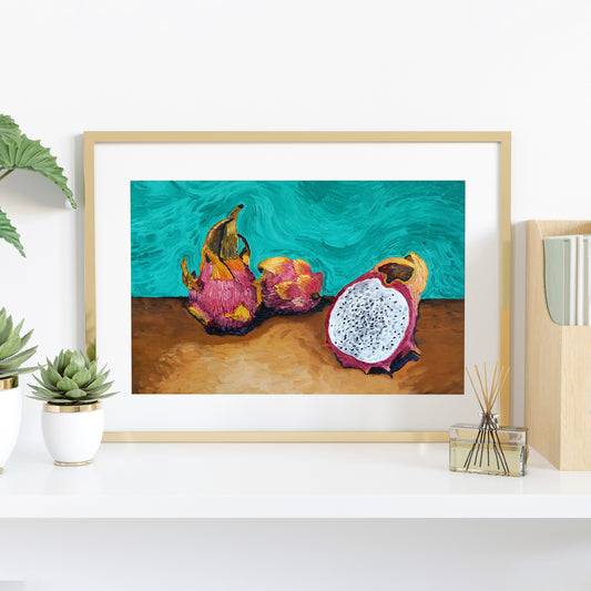 Dragonfruit Painting Poster Print