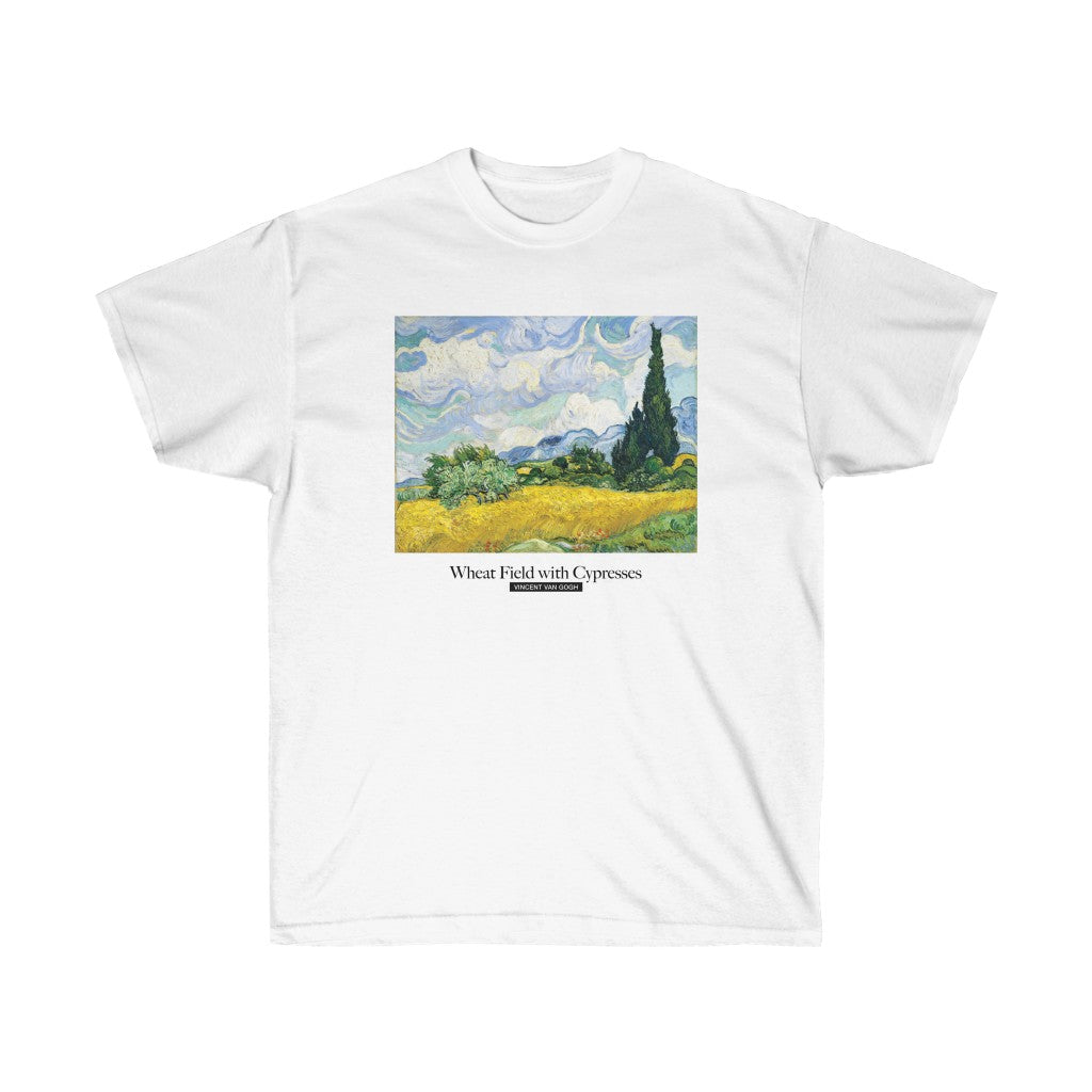 Wheat Field with Cypresses Vincent Van Gogh T-Shirt