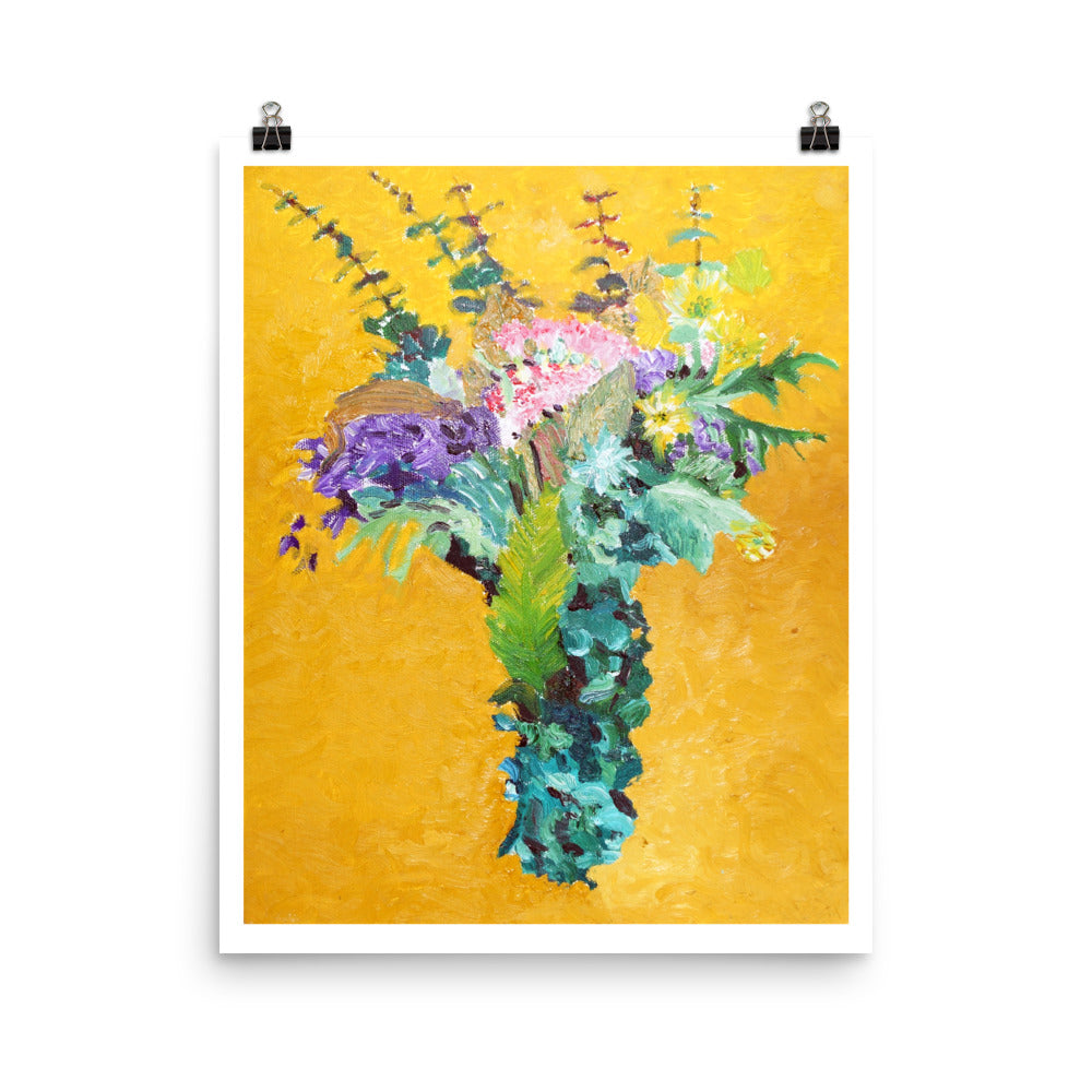 MCG Flower Bouquet Framed Art Print