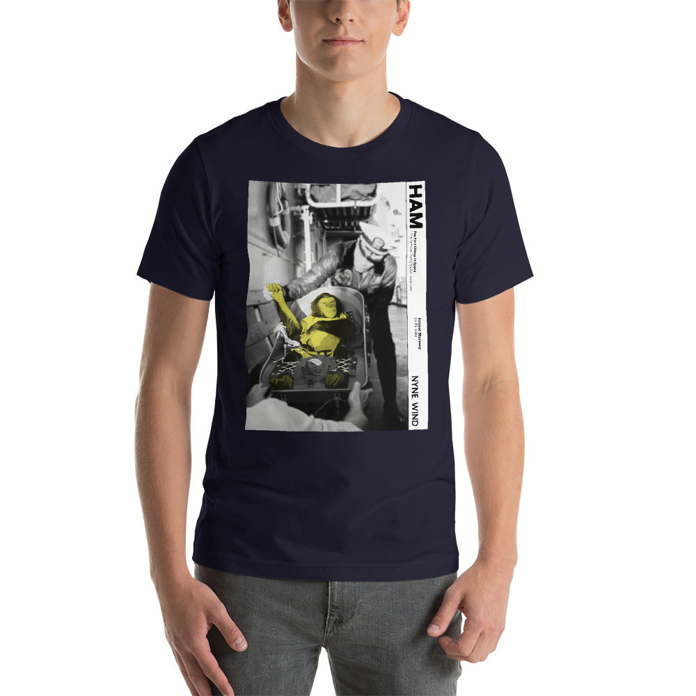 Ham the First Chimp in Space "Hand Shake" T-Shirt