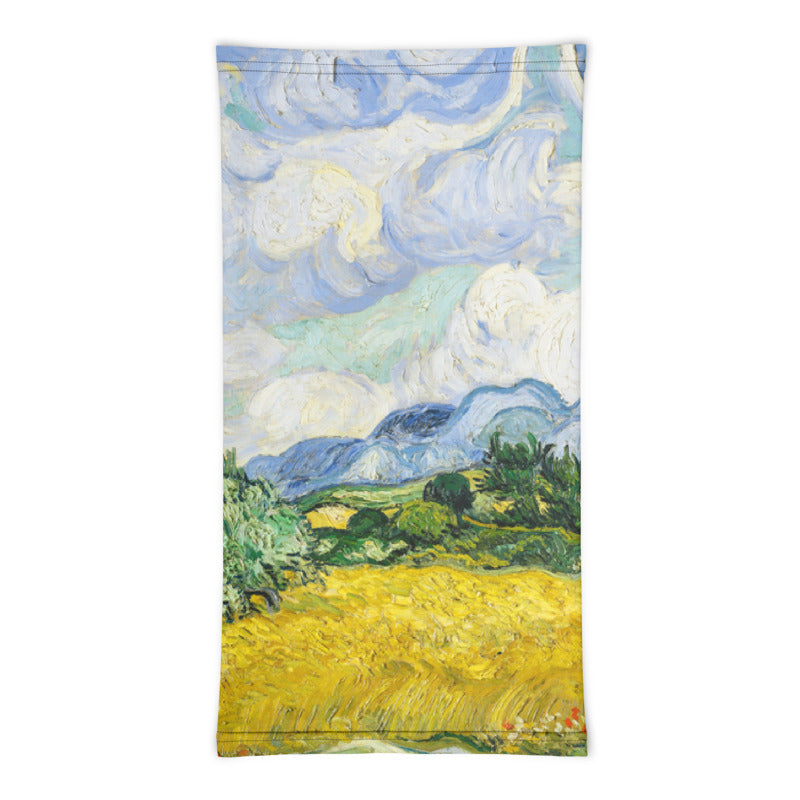 Wheat Field with Cypresses Van Gogh Neck Gaiter