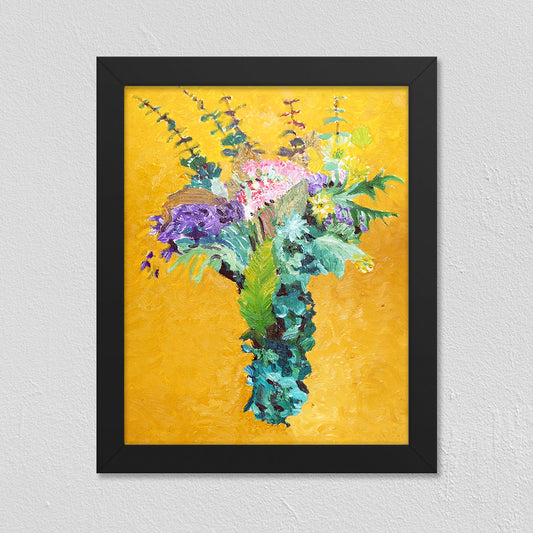 MCG Flower Bouquet Framed Art Print