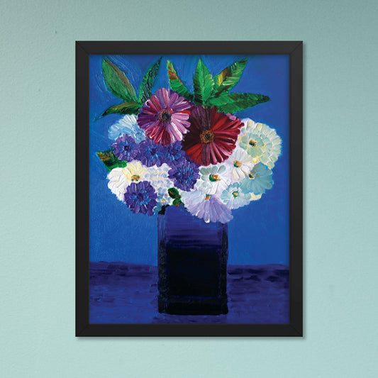 MCG Bouquet With Red Flowers Framed Art Print