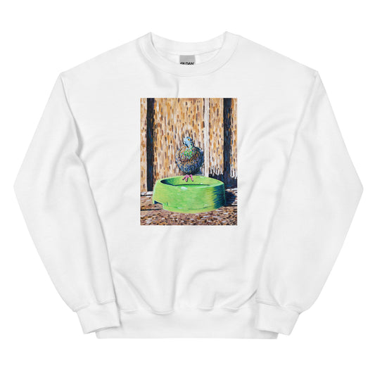 Pigeon on a Water Bowl Sweatshirt